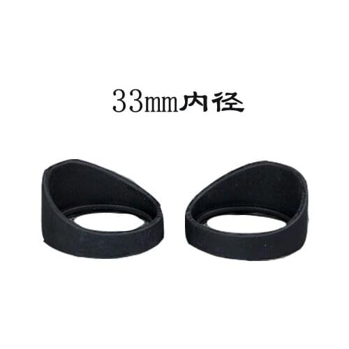 2PCS 33mm Diameter Biological Stereo Microscope Rubber Eye Guards Cylinder Eye Shield Cups for Telescope Monocular Binoculars