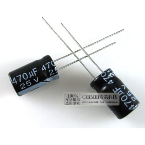 Electrolytic capacitor 25V 470UF volume 14X8MM capacitor