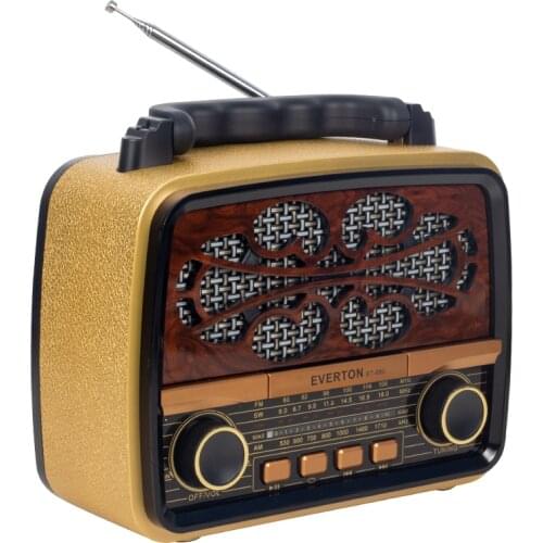 EVERTON RT-880BT USB/SD/FM/BLUETOOTH SUPPORTED SOLAR PANEL GİRİŞLİ NOSTALGIC RADIO SMALL MODEL