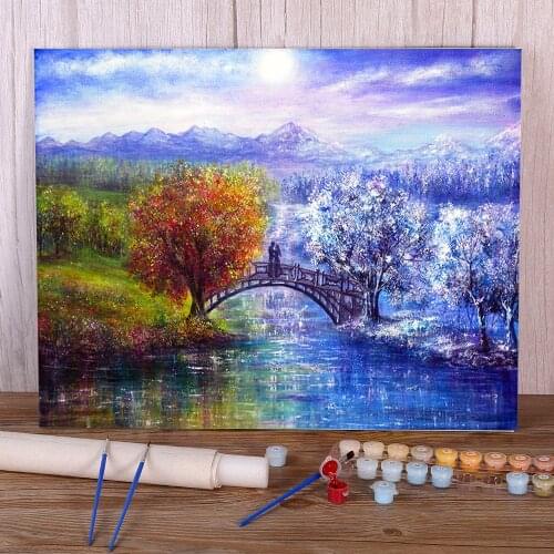 Natural Scenery Harmony Paint By Numbers Kit Oil Paints 50*70 Picture By Numbers Photo Home Decor For Handiwork