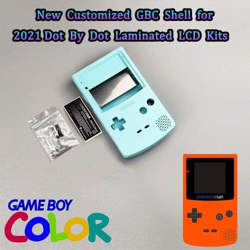 Customized IPS Housing Shell Case for GameBoy Color IPS V3 LCD Kits for GBC High light brightness LCD Laminated Screen Kits
