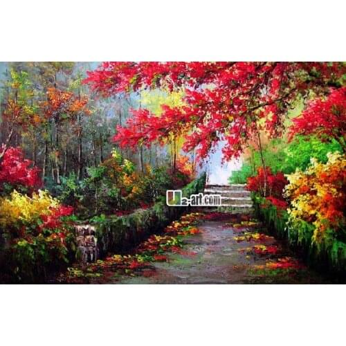 Canvas Prints Home decoration hot sale modern picture Beautiful Lane oil painting reproduction on canvas for room Dd-6-FJ(32)