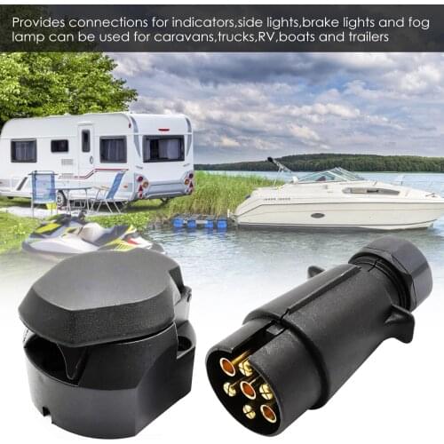 Socket Adapter Set Sophisticated Efficient European Standard 7-pin Trailer Plug Car Outlet Kit 12V For Car Charging