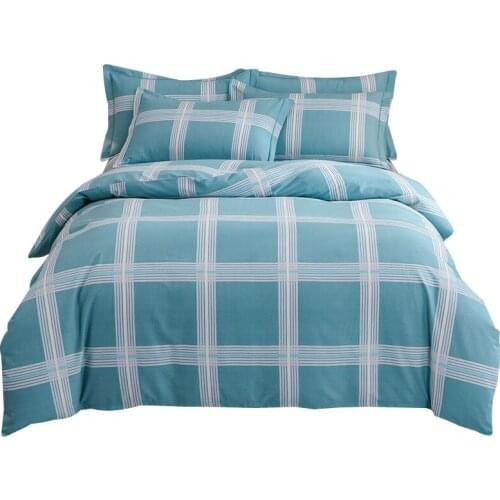 All cotton ground wool fabric bedding set 3/4pcs duvet quilt covers bed sheet comforters bedclothes coverlet