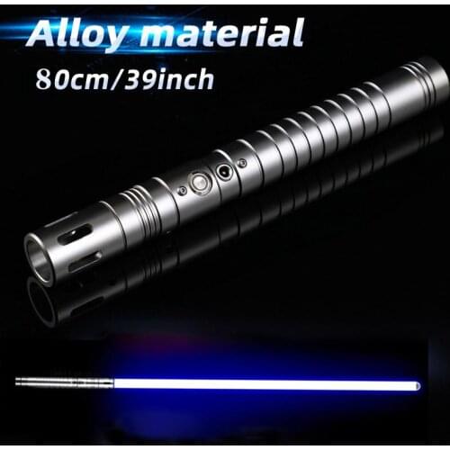 80cm lightsaber laser force FX heavyweight duel weapon metal Handle role play sound effect laser sword toys monochrome sword