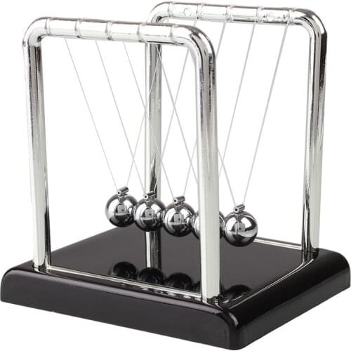 Newtons Science Energy Conservation Laws Pendulum Cradle Steel Balance Balls Home Desk decor Gift Ball Toy Model