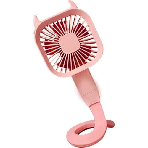 Mini Fan 3 Wind Speeds Long Lasting Plastic Baby Stroller Fan for Home