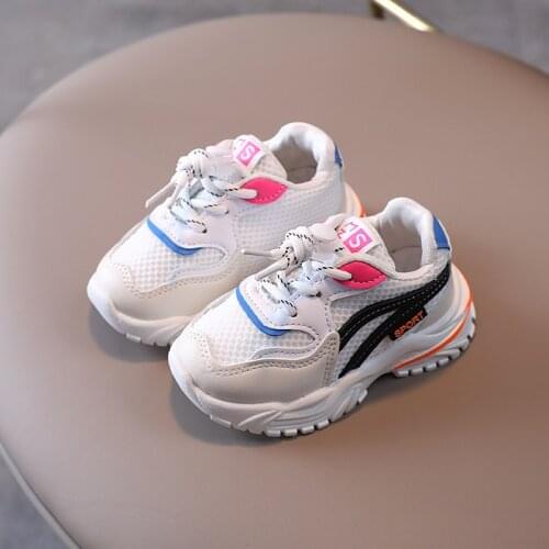 Fashion Kids Sneakers Children Mesh Breathable Shoes For Girls Kids Running Sneakers For Boys Non-slip Light Casual Toddlers