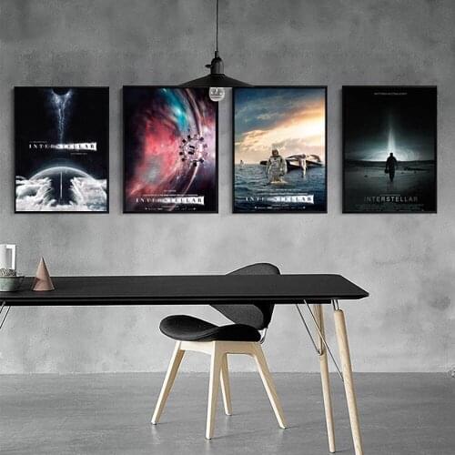 Modular Pictures Nordic Style Interstellar Poster Space Science Fiction Theme Movie Canvas Painting Wall Art Home Decor Printing