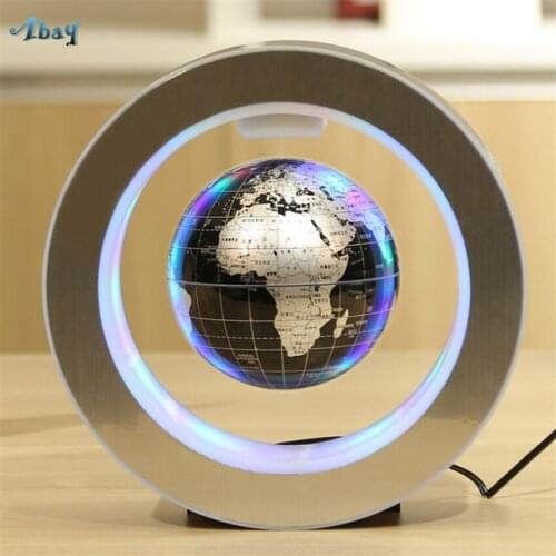 Maglev Globe Night Lights Children Room Luminous Rotation Office Decor Ornaments Birthday Gift Bedroom Table Lights Fixtures