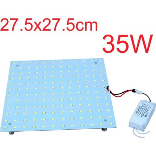 Wholesale 4PCS Square 35W 2D Retrofit LED Ceiling Lights Board Disc Plate Replacement 2D CFL Lights Bulb Disc Plate Lights
