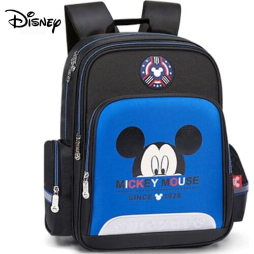Authentic Disney Student Schoolbag Boys and Girls Children Cartoon Backpack 6-12 Years Old Breathable Backpack Casual Bag