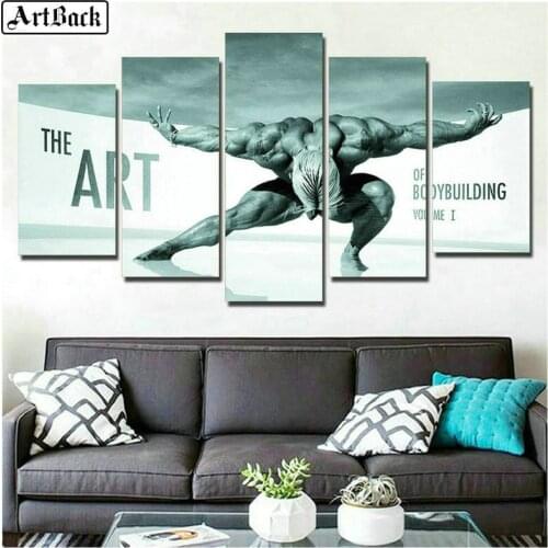Full Square 5d Diamond Painting Fitness Art Diamond Mosaic Crafts Diamond Embroidery Sticker Home Decor
