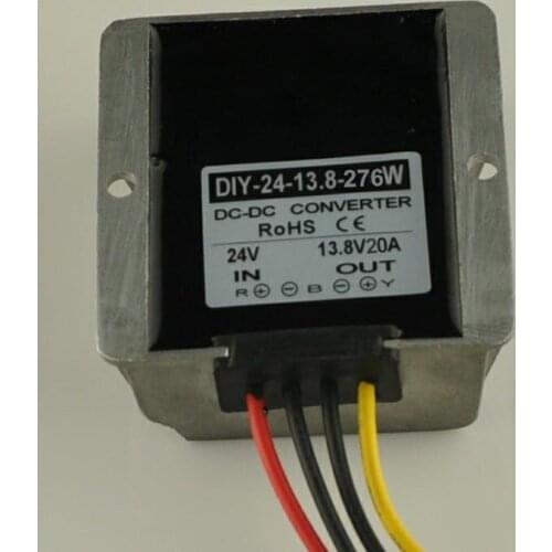 Converter DC/DC 24V to 13.8V 20A 276W [Step DOWN] Waterproof Power Voltage