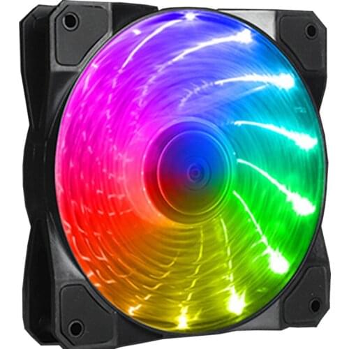 RGB Colorful Fan 120mm 4pin Hydraulic Bearing Computer Heat rejection LED Streamer PC Fans