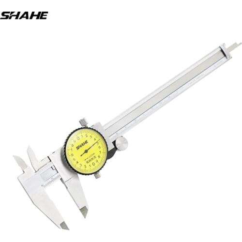 SHAHE 0- 150 mm 0.02 mm Shock-proof Dial Caliper Vernier Calipers Dial Type Vernier Caliper Gauge