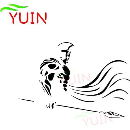 Stylish and Handsome Roman Soldier Car Sticker Cool Soldier Decals Cars Accessories Personality Body Window Decoration Decal