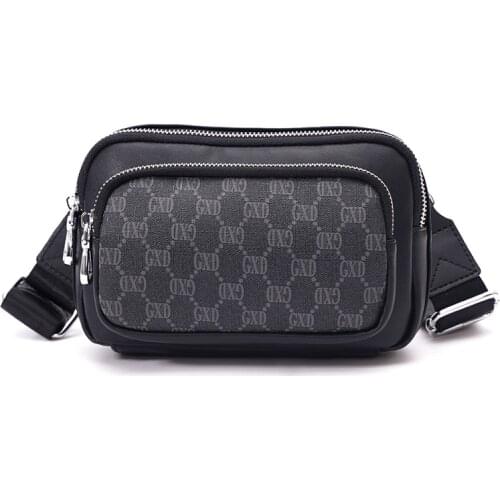 2021 New Mens Mini Crossbody Bag Detachable Shoulder Strap Male Wrist Clutch Bag Brand Design Letter Leather Small Sling Bag