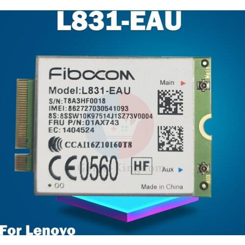 Wircard L831-EAU LTE 4G Card 4G Module For ThinkPad T470 T570 X270 L470 L570 P51S
