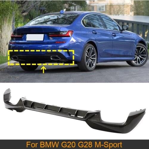 For G20 G28 Rear Bumper Diffuser Lip Spoiler for BMW 3 Series G20 G28 M-Sport M-Tech 2019 2020 Car Rear Diffuser Lip