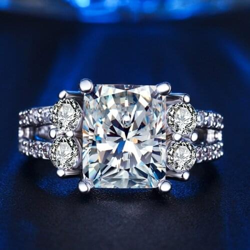 White gold Color vintage rings For Women AAA Zircon jewelry vintage ring wedding engagement women rings