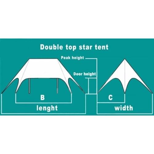 10m Diameter Single Pole Star Marquee PVC Material Stretch Event Tents for Outdoor Fair Reception Meeting Party Festival Display