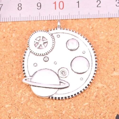 12Pcs solar system galaxy Charms Pendant For DIY Necklace Bracelet Jewelry Making DIY Handmade 37mm