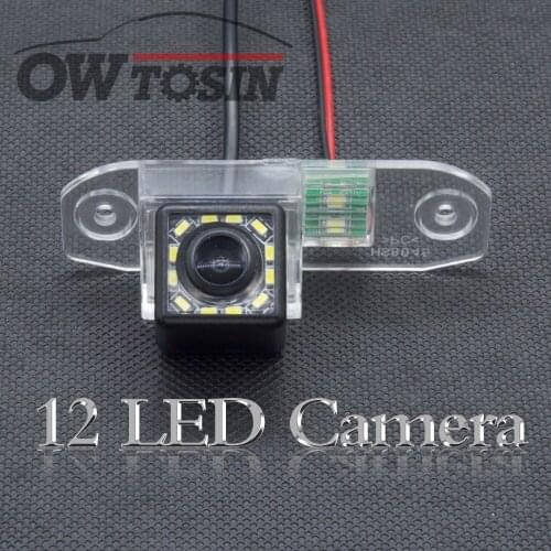 12 LED light Car Reverse Rear View Camera For Volvo S40 S60 S60L S80 S80L XC90 XC60 V60 Parking Night Vision Waterproof Backup