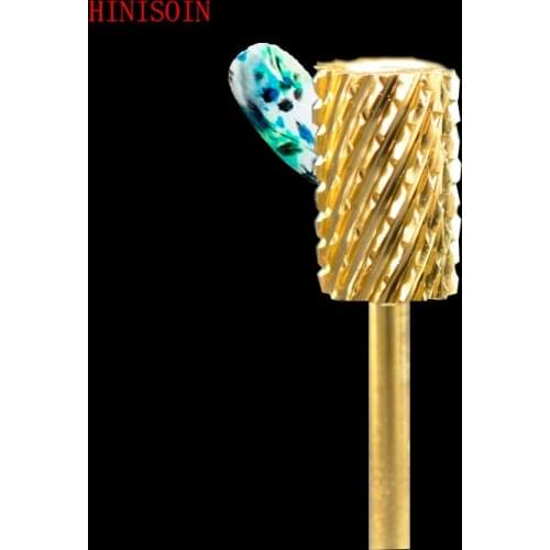 2pcs HIVISOIN Carbide Nail Drill Bit - Large Pink&White Bit -C(60020010)-Gold