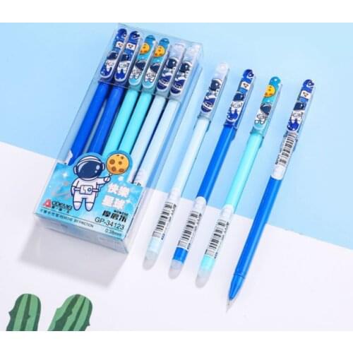 3pcs/set Erasable Gel Pen Refills Rod 0.38mm Washable Handle Magic Erasable Pen for School Pen Writing Tools Kawaii Stationery