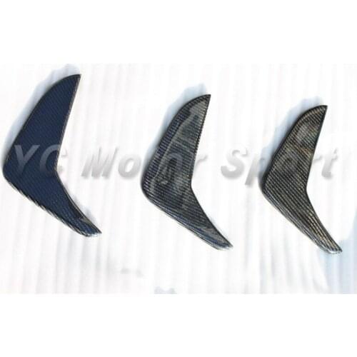 Car Accessories Carbon Fiber Rear Bumper Canard 3pcs Fit For 2008-2010 MB W204 C63 AMG Bumper Canards Car-styling