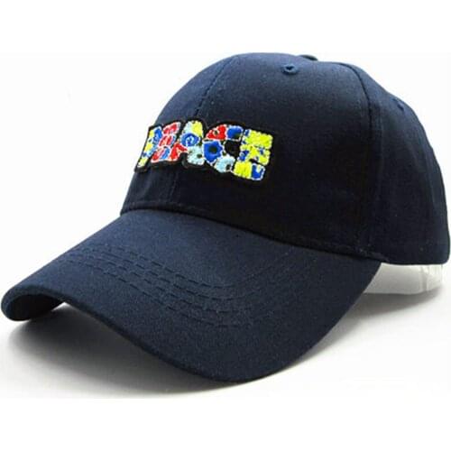 Color Letter Embroidery Cotton Baseball Cap Hip-hop Cap Adjustable Snapback Hats for Men and Women 46