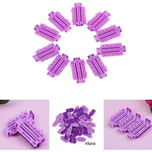 36/45pcs Reusable Hair curlers Cold Wave Perm Rod Corn Hair Hairdressing Clip Curler DIY Hair Styling Tool Hair Curler no Heat