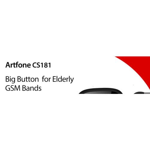 Big Button Mobile Phone for Elderly,Artfone CS181 Upgraded GSM Mobile Phone With SOS Button, Talking Number and Torch