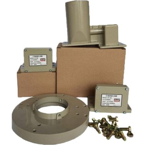 C Single Polarization Band Lnb Dual Feed Horn for Weak Signal Area 5150MHz Good Receiving Satellite Singals