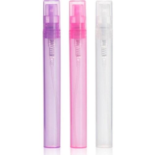 2 ml 3 ml 5 ml Perfume Bottles with Sprayer Pink Clear Purple Empty Cosmetic Containers Refillable Plastic Spray Bottle 50 pcs