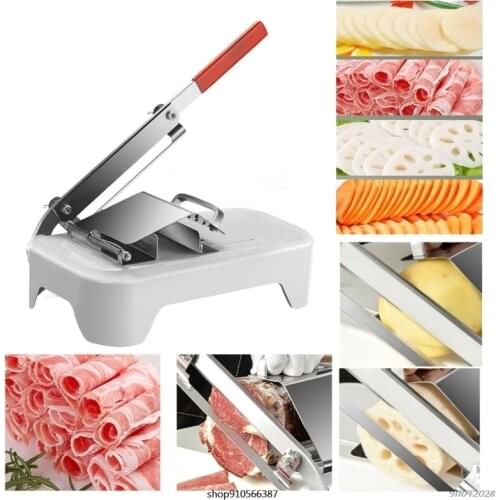 Vegetable Cutting Machine Household Manual Meat Slicer Frozen Food Slicer Beef Meat Cutting Machine Kitchen Slicing Wholesales
