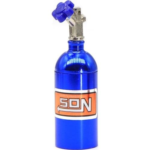 Metal Simulated NOS Nitrogen Bottle for 1/10 RC Crawler Car TRX4 Defender Bronco RC4WD D90 D110 Axial Scx10 90046,Blue