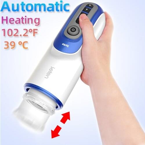 Leten Electric Full Automatic Thrusting Piston Male Masturbator Retractable Voice Interaction Masturbator Machine Sucking Sex To