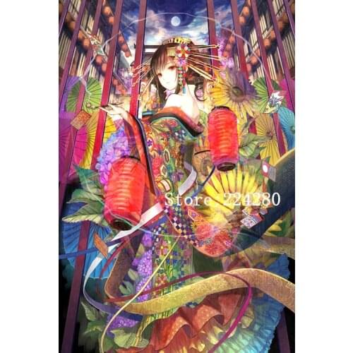 Cartoon girl Counted Cross Sewing Kits Needlework Crafts 14 ct DIY Art Handmade Home Deco