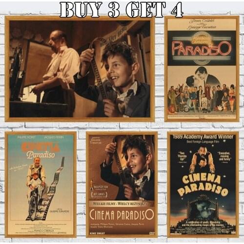 Nuovo Cinema Paradiso Kraft Paper Poster Clear Image Wall Stickers Home Decor High Quality Home Art Brand