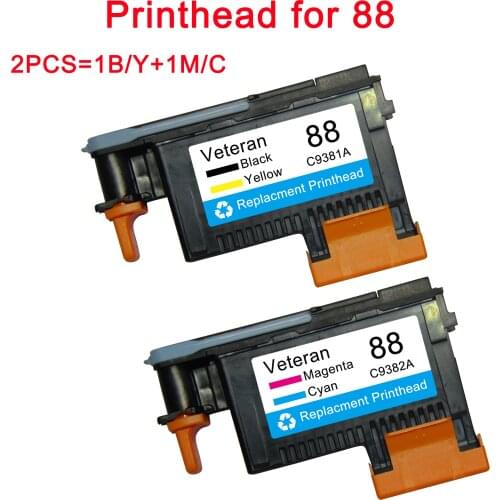 Veteran C9381A C9382A Print Head for hp 88 Printhead For HP Officejet Pro K5400 K550 K8600 L7480 L7550 L7580 L7590 L7650 L7580