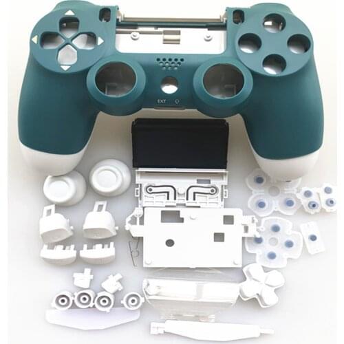 PS4 PRO Controller Full Set Housing Case Shell for Sony PlayStation 4 Pro JDM 040 JDS 040 Gen 2th V2 Cover Alpine Green Skin Kit
