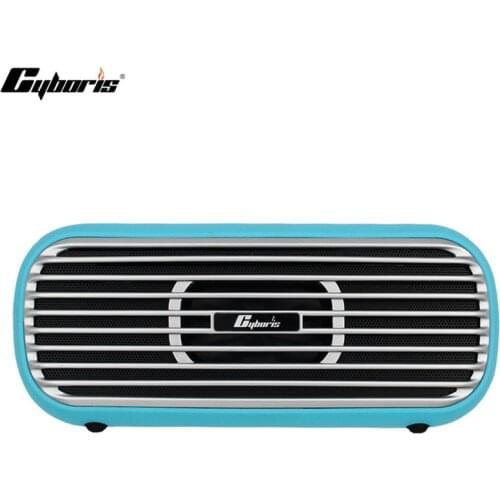 Cyboris Retro 40W Subwoofer Bluetooth Speaker Portable Wireless TWS Stereo Speakers DSP Support Aux/TF/Typec Home Theatre