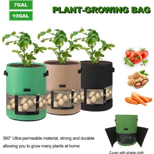 Plant Planting Bag Potato and Tomato Covered Middle Transparent Potato Planting Bag