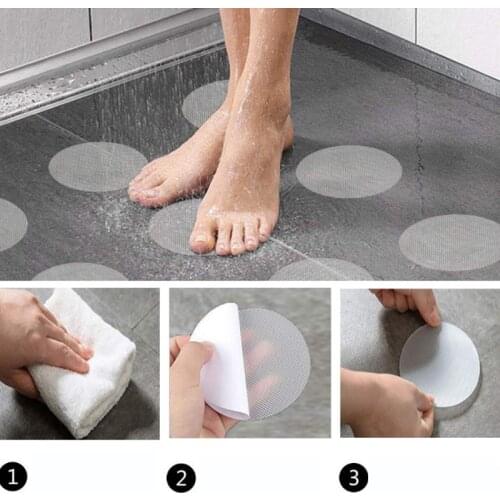 Bathroom Slip Transparent Non-Slip Tape Anti-Slip Strips Shower Stickers Square Round Snowflake S-shaped Antiskid Sticker