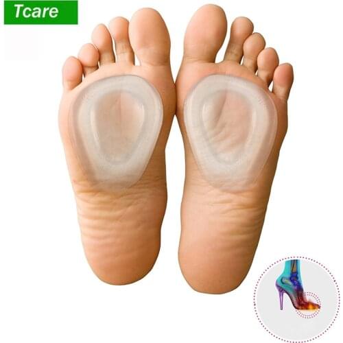 Tcare 1Pair Ball of Foot Cushions Foot Care Inserts Insoles Support Neuroma Runners Metatarsalgia Gel Pad Rapid Foot Pain Relief