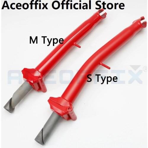 ACEOFFIX 2020 Red Brompton head tube stem chrome molybdenum steel folding for S/M handlebar