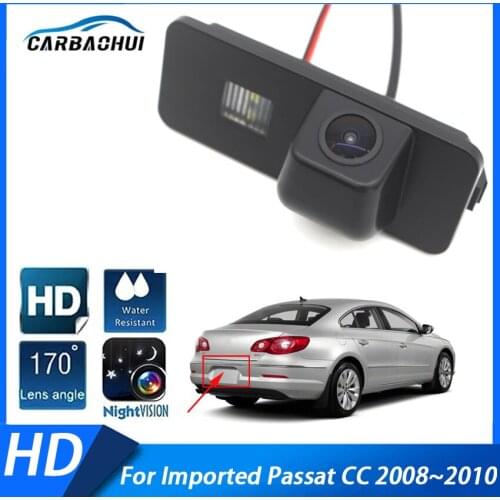 High quality RCA Car Rear View Back Up Reverse Parking Camera Night Vision Waterproof For Imported Passat CC 2008 2009 2010