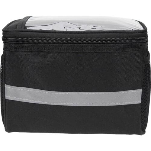 Outdoor Touch Screen MTB Road Polyester + PVC Bike riding safety Bicycle Front Tube Handlebar Large capacity Bag Phone Pouch